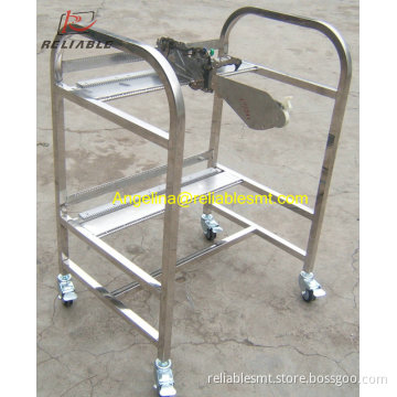 Lightweight SMT Juki Feeder Storage Cart , Strong Feeder Trolley With Two Layers